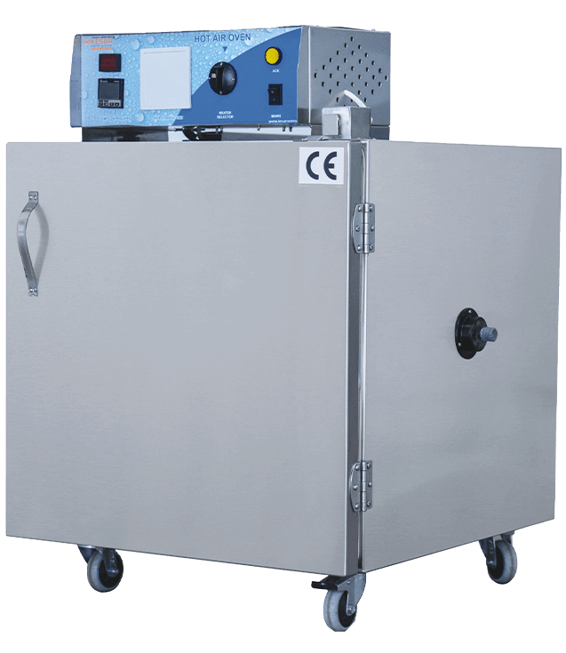 A hot air oven is the most common method of sterilization